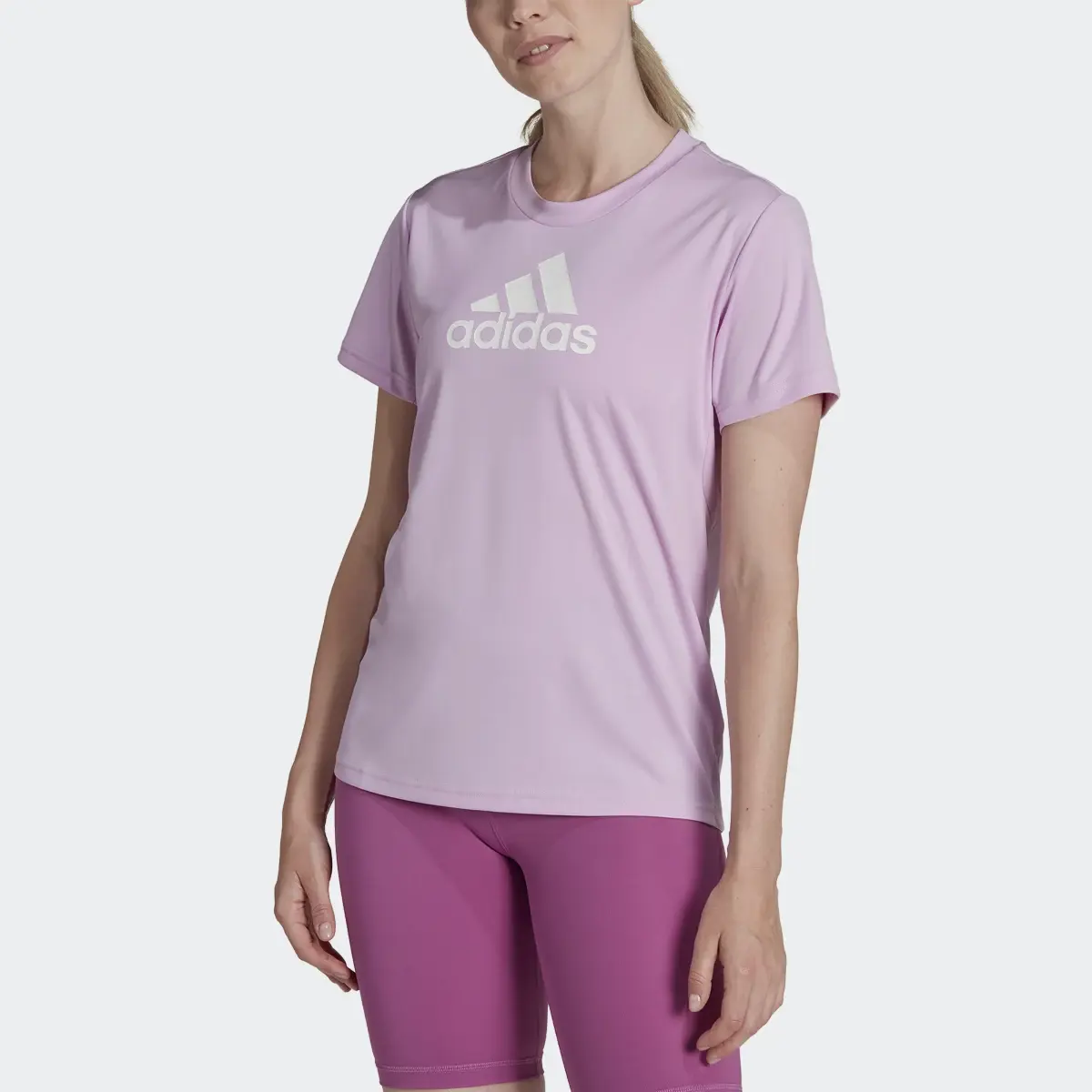 Adidas Playera Primeblue Designed 2 Move Logo Sport. 1