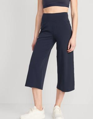 Old Navy Extra High-Waisted PowerLite Lycra° ADAPTIV Cropped Pants blue