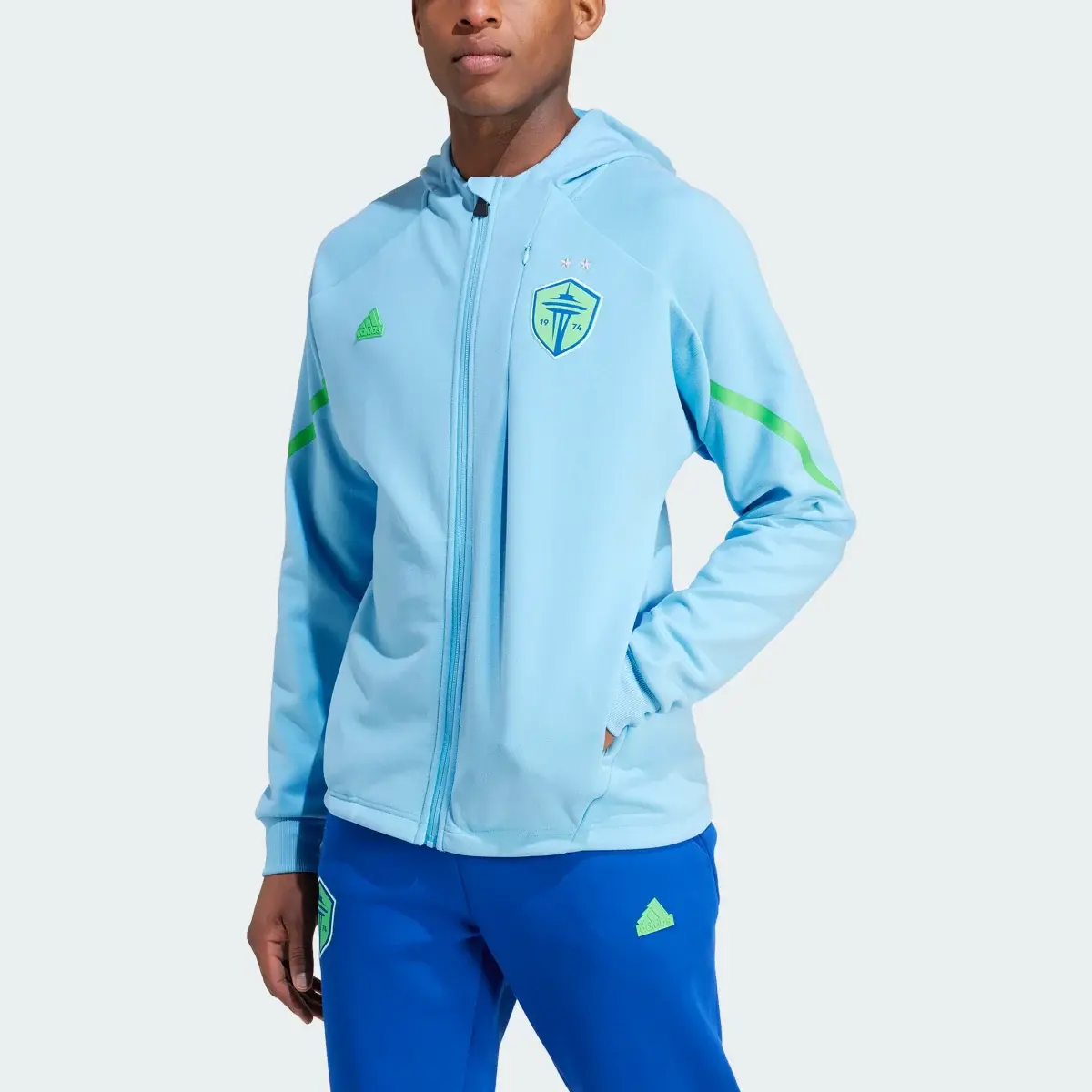 Adidas Seattle Sounders FC Designed for Gameday Anthem Jacket. 1