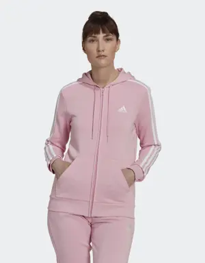Adidas Essentials French Terry 3-Stripes Full-Zip Hoodie. 2 Adidas Essentials French Terry 3-Stripes Full-Zip Hoodie. 2