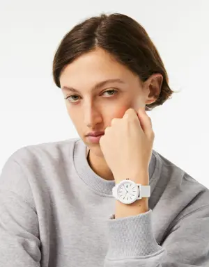 Women's Lacoste.12.12 White Silicone Strap Watch