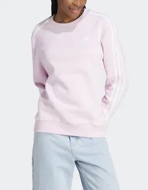 Essentials 3-Stripes Fleece Sweatshirt