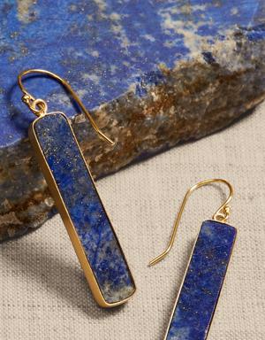 Aegean Column Lapis Earrings &#124 Aureus + Argent blue