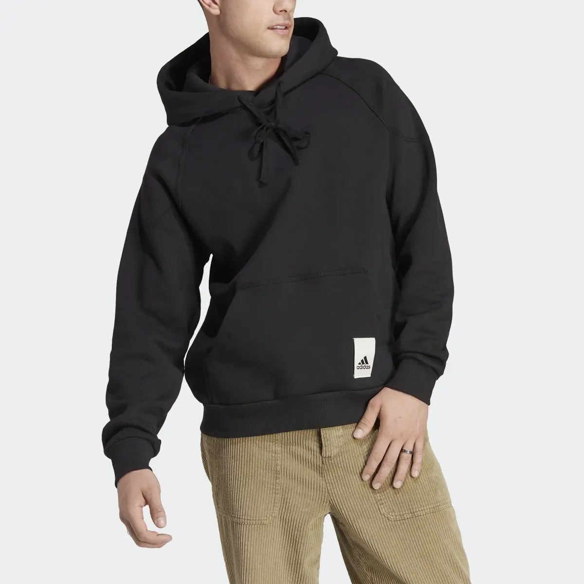 Adidas Lounge Fleece Hoodie. 1