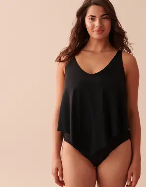 BLACK D Cup Flowy Tankini Top