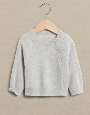 Cashmere Sweater for Baby gray