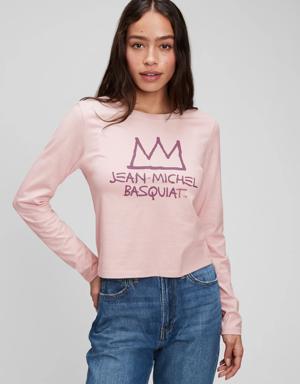 Jean-Michel Basquiat Graphic T-Shirt pink