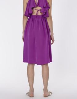 Strappy Silk Cocktail Dress