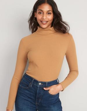 Old Navy Rib-Knit Turtleneck Top for Women yellow