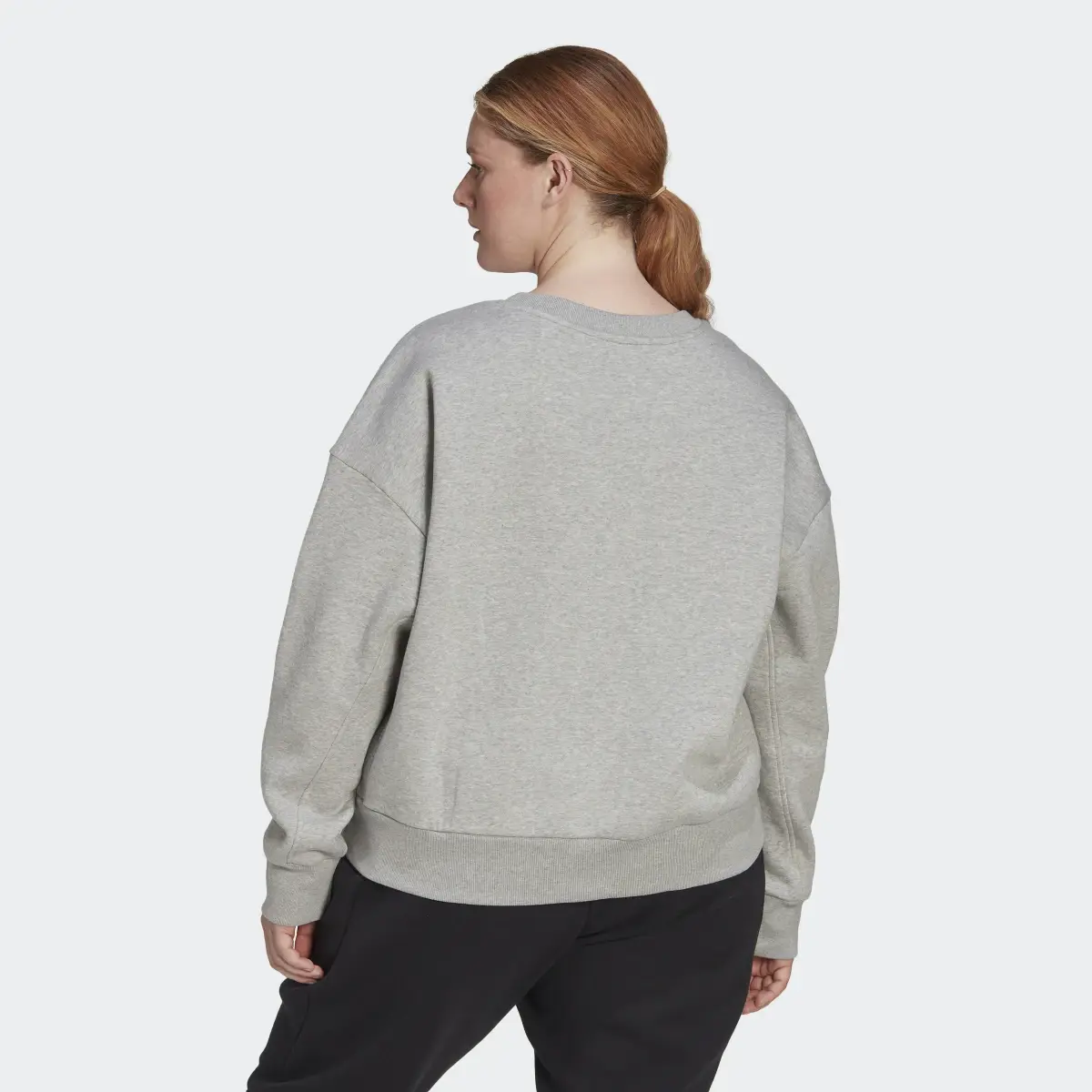Adidas ALL SZN Fleece Sweatshirt (Plus Size). 3