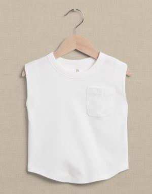 Banana Republic Essential SUPIMA® Muscle Tank for Baby + Toddler white