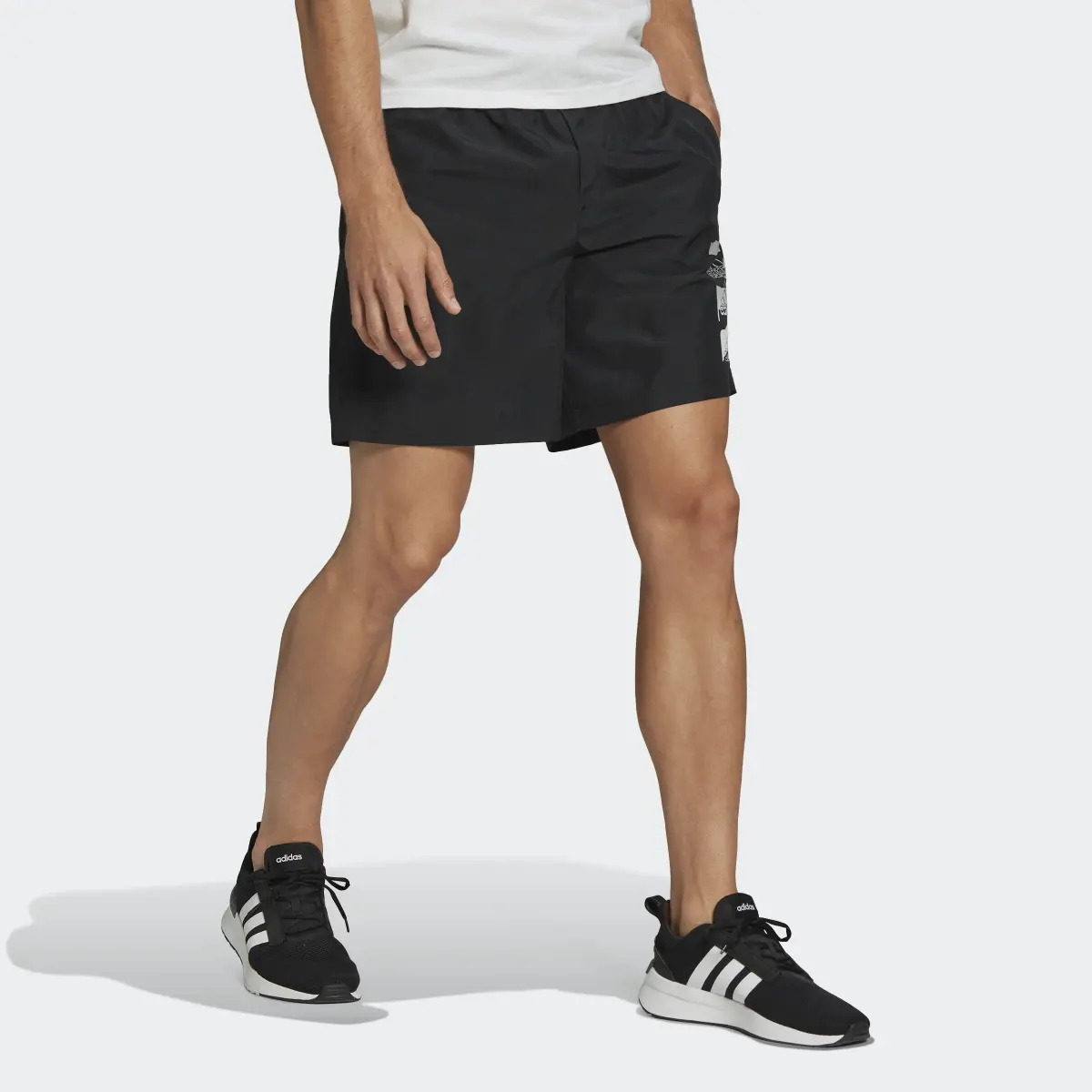 Adidas Essentials BrandLove Chelsea Woven Shorts. 3
