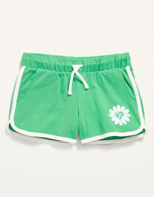 Old Navy Jersey-Knit Dolphin-Hem Cheer Shorts green