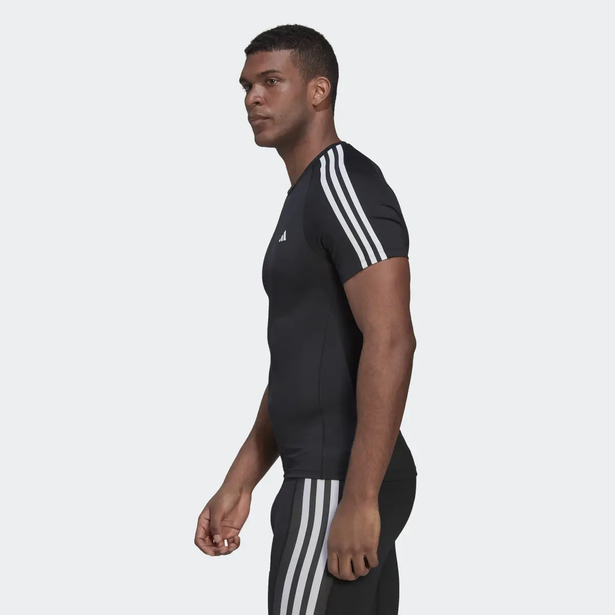 Adidas Techfit 3-Stripes Training T-Shirt. 3