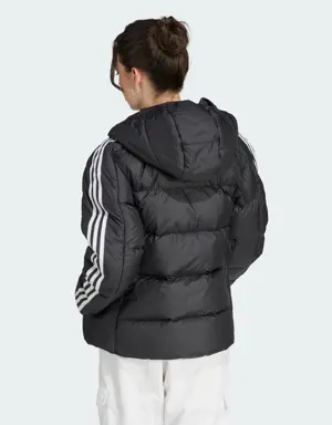 Adidas Kurtka Essentials 3-Stripes Mid Down Hooded. 3 Adidas Kurtka Essentials 3-Stripes Mid Down Hooded. 3