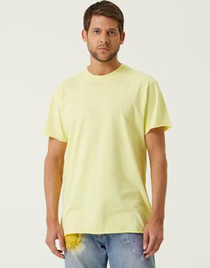 Sarı Basic T-shirt