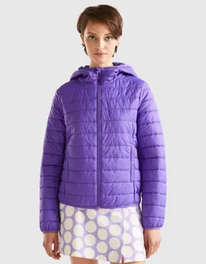 puffer jacket with recycled wadding