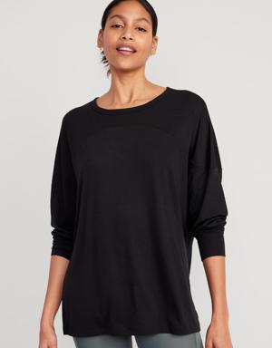 Oversized UltraLite All-Day Tunic for Women black