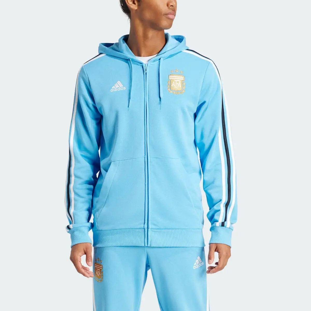 Adidas Argentina DNA Full-Zip Hoodie. 1