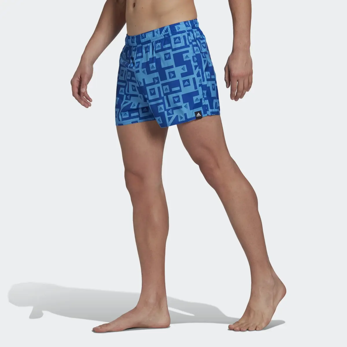 Adidas Graphic Swim Shorts. 1