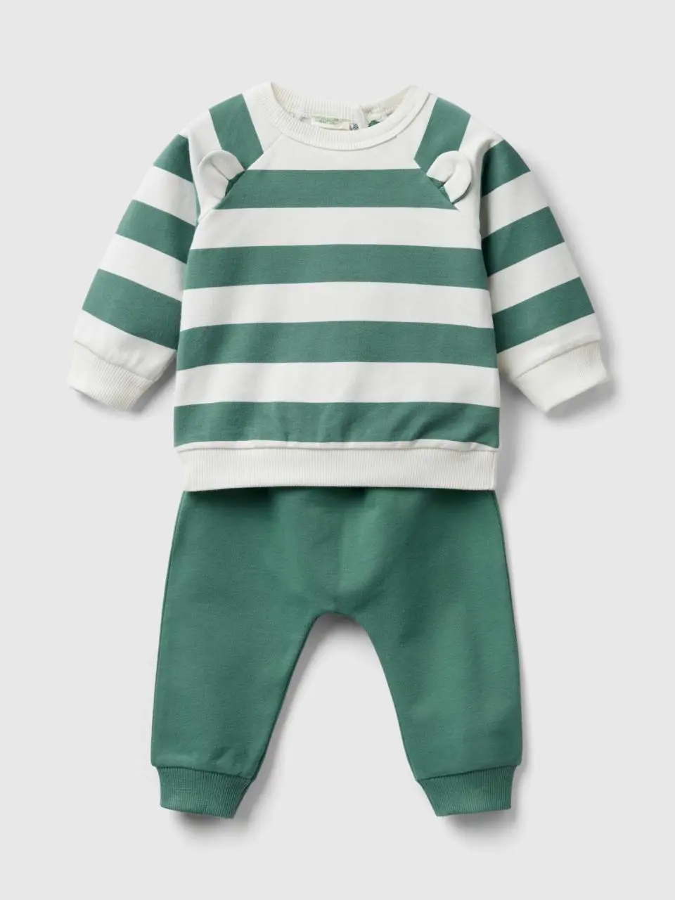 Benetton sweat set in organic stretch cotton. 1