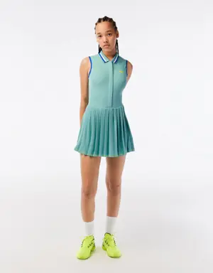 Lacoste Vestido de mujer Lacoste SPORT Tennis con estilo plisado y pantalón corto incorporado