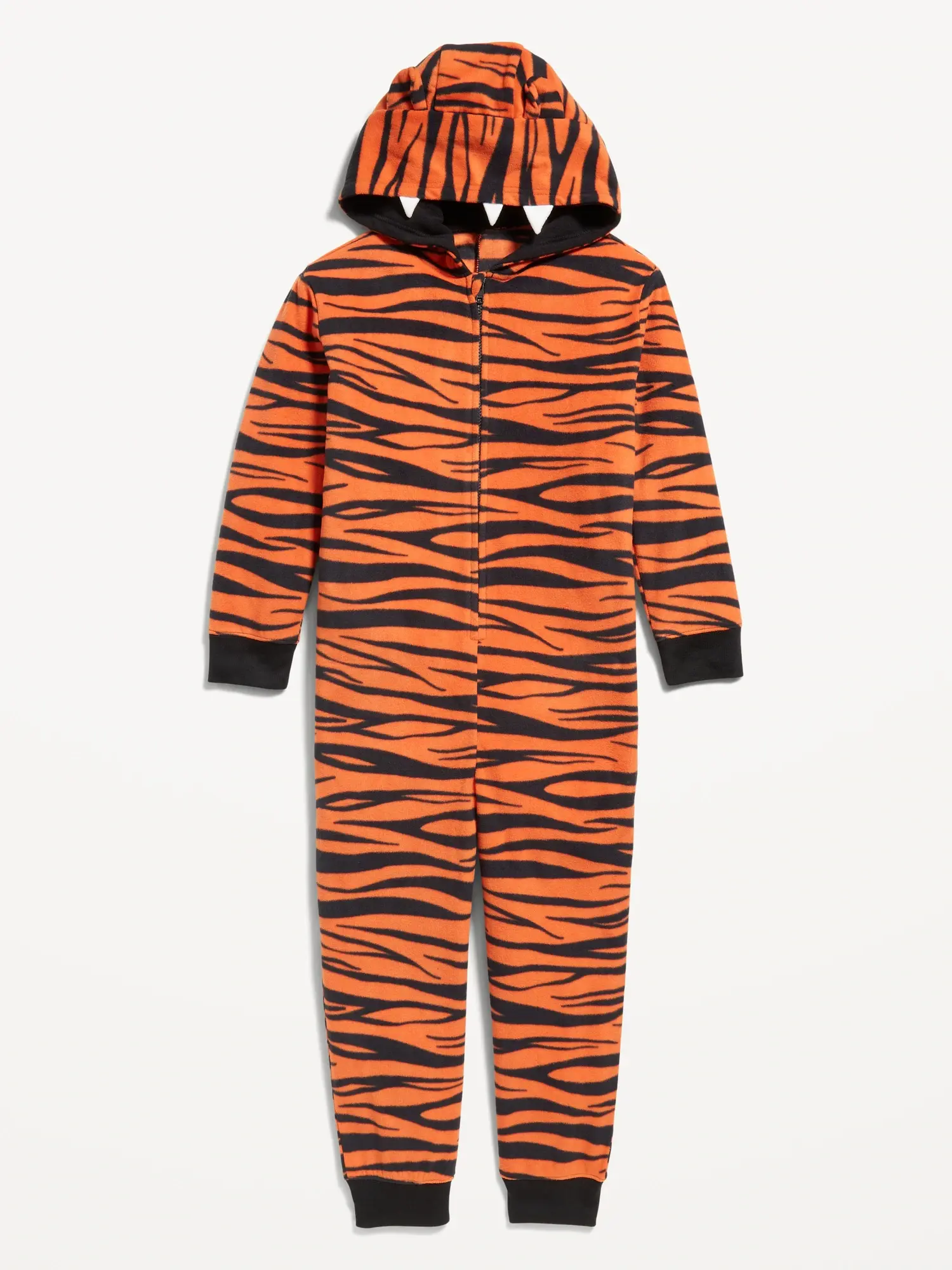 Old Navy Gender-Neutral Matching Tiger One-Piece Costume for Kids purple. 1