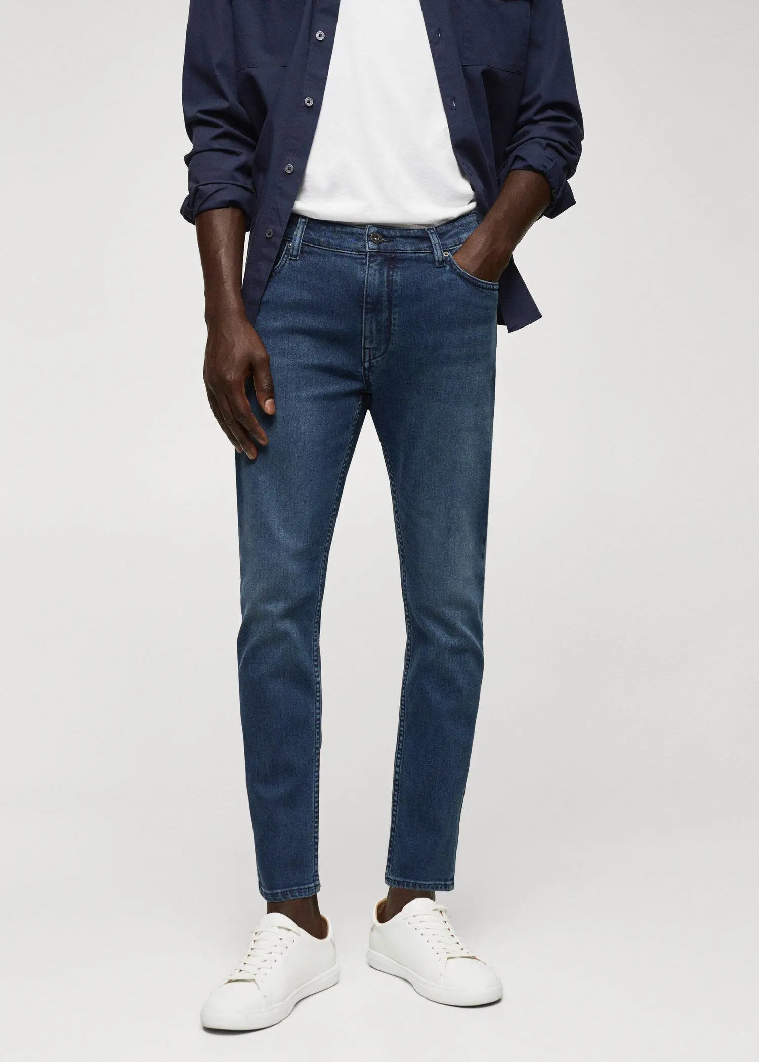Mango Tom tapered cropped jean. 2