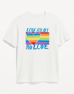 Matching Pride Gender-Neutral T-Shirt for Adults white