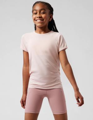 Athleta Girl Power Up Seamless Regular Length Tee pink