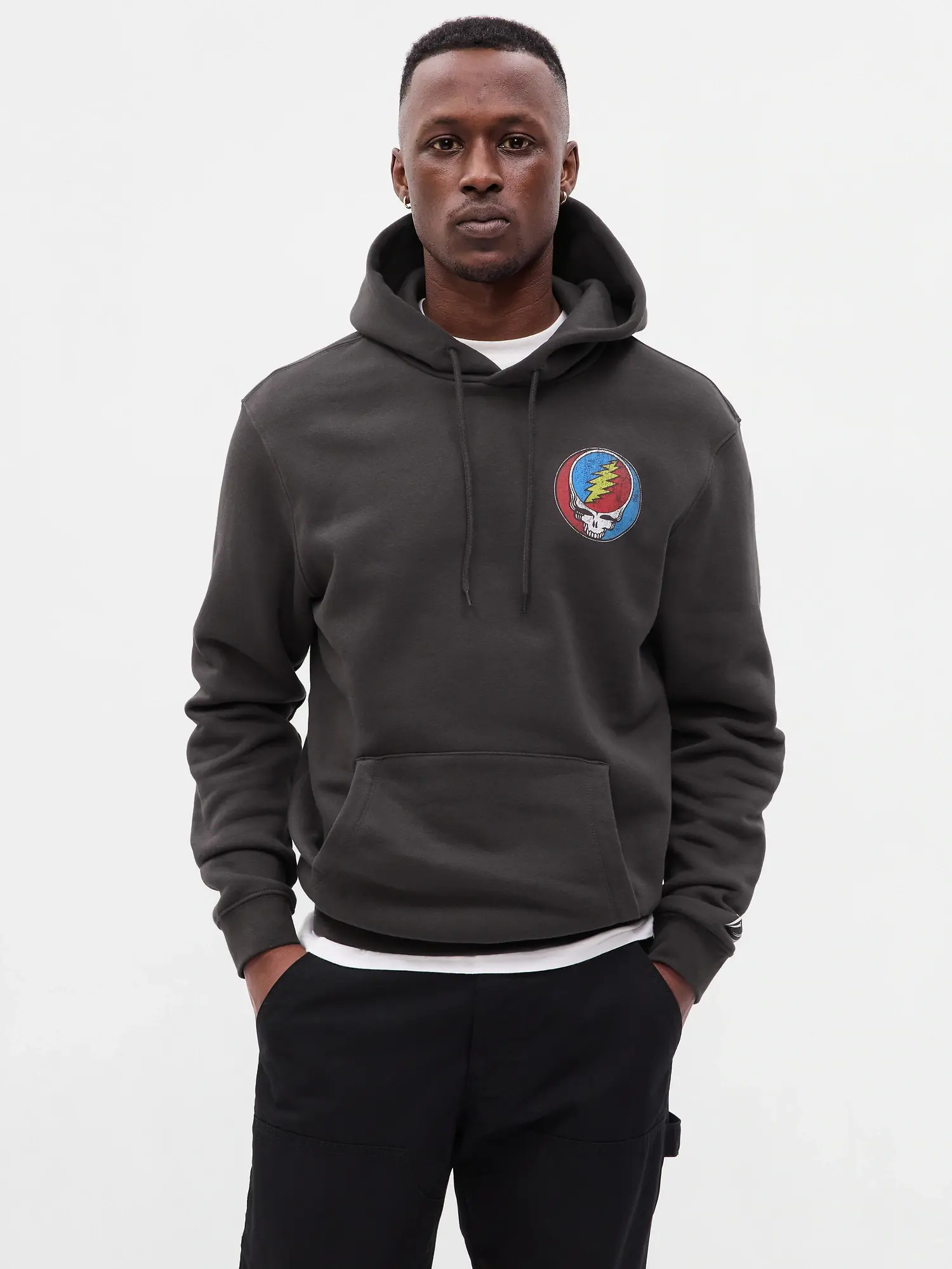 Gap Grateful Dead Graphic Hoodie gray. 1