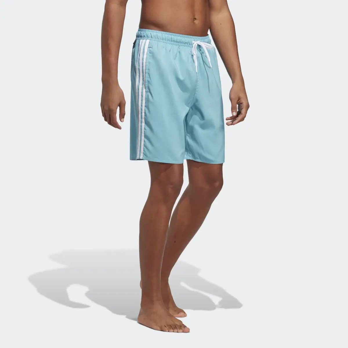 Adidas 3-Stripes CLX Swim Shorts. 3