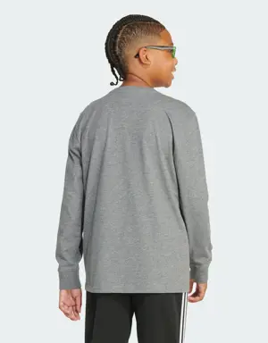 Long Sleeve Graphic Heather Tee (Extended Size)