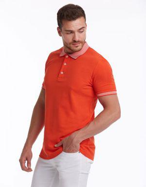 Hatemoğlu Nar Çiçeği Regular Fit Düz 100% Pamuk Polo Yaka Tişört. 3 Hatemoğlu Nar Çiçeği Regular Fit Düz 100% Pamuk Polo Yaka Tişört. 3