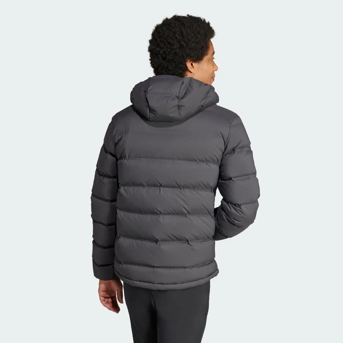 Adidas Helionic Stretch Hooded Down Jacket. 3