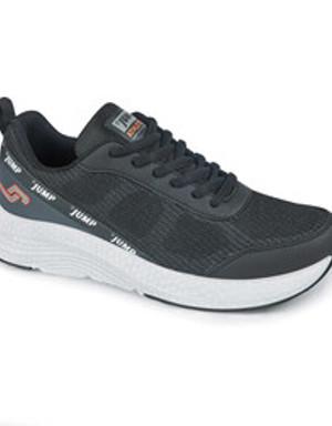 27461 Siyah - Gri - Turuncu Erkek Spor Ayakkabı