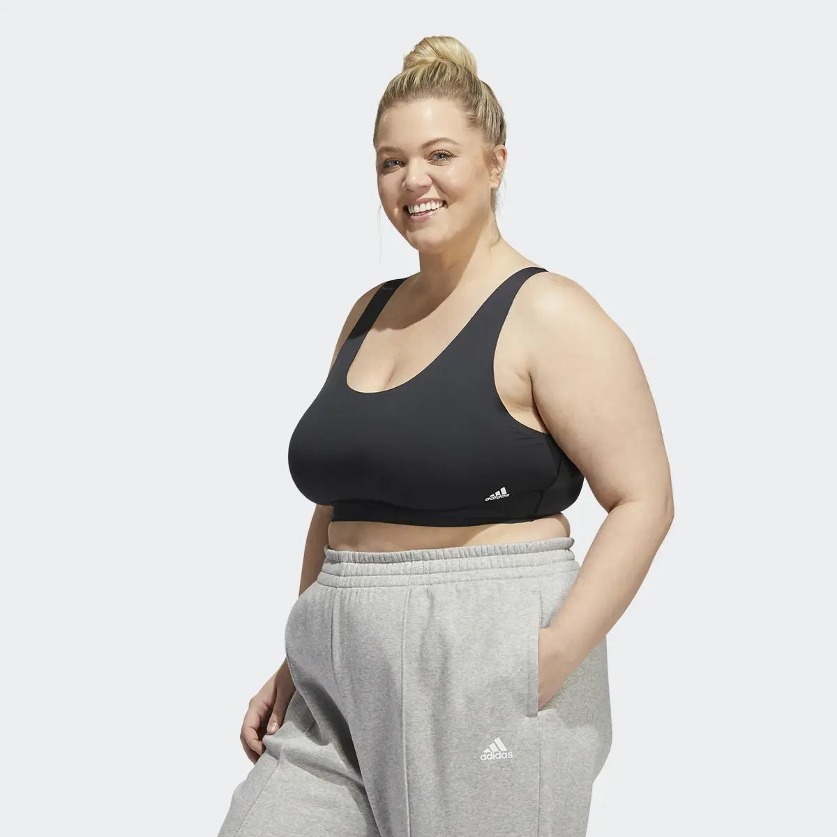 Adidas PureLounge Light-Support Bra (Plus Size). 2