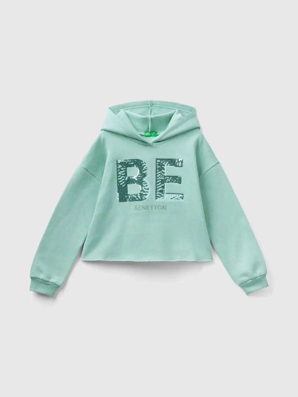 Benetton hoodie with sequins. 1