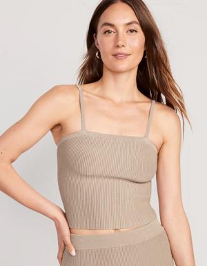 Old Navy Rib-Knit Sweater Tank Top brown