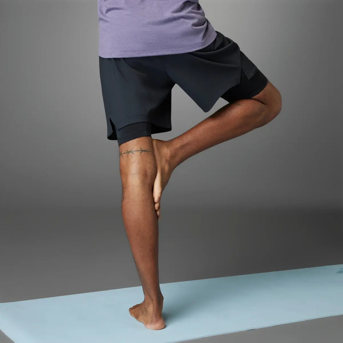 Adidas Yoga Premium Training Two-in-One Shorts. 2