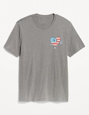 Old Navy Matching Graphic T-Shirt for Men gray
