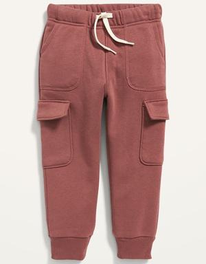 Unisex Garment-Washed Cargo Jogger Sweatpants for Toddler