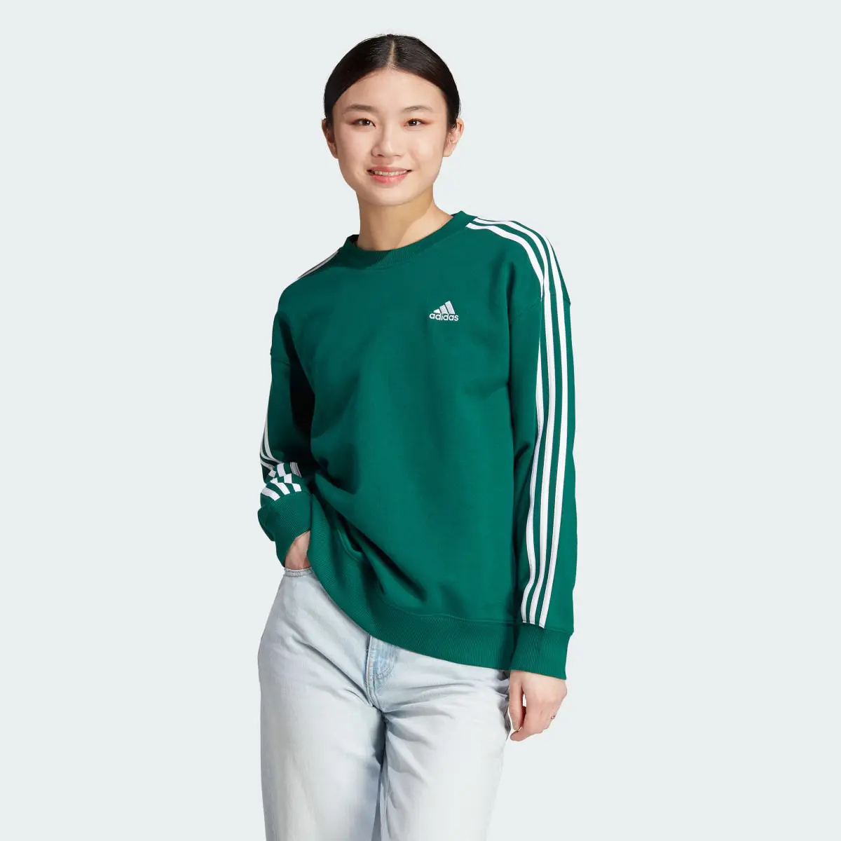 Adidas Sudadera Essentials 3 Franjas. 2