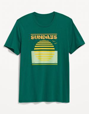 Old Navy Soft-Washed Graphic T-Shirt for Men green