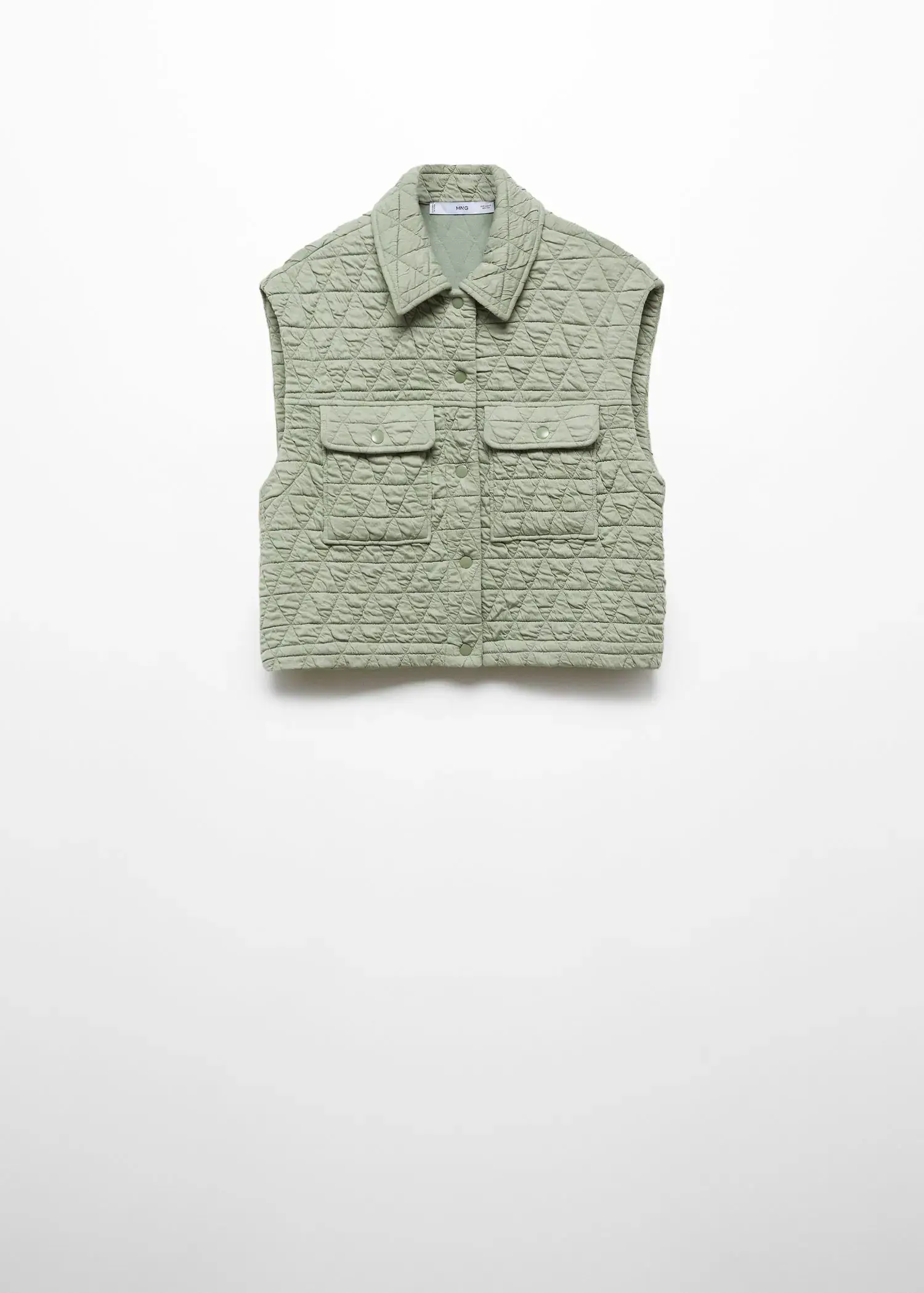 Mango Quilted gilet with buttons. 1