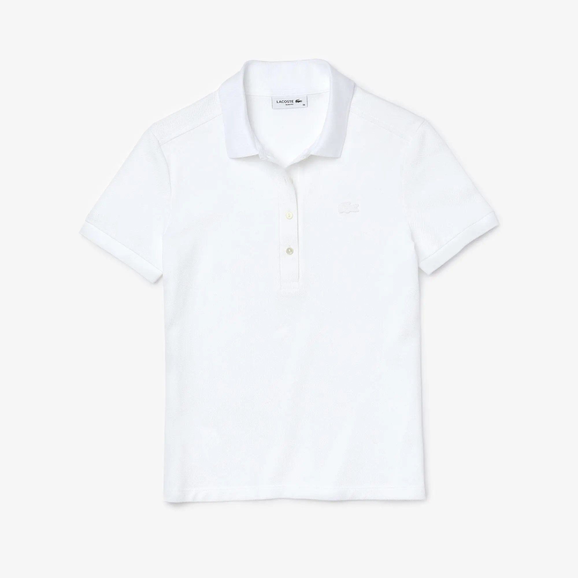 Lacoste Women's Lacoste Slim fit Stretch Cotton Piqué Polo Shirt. 2