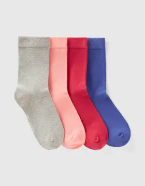 sock set in organic stretch cotton blend