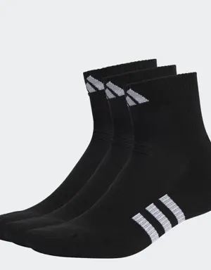 Adidas Performance Cushioned Mid-Cut Socks 3 Pairs