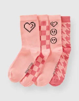 jacquard socks set