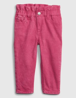 Toddler Just Like Mom Jeans with Washwell pink